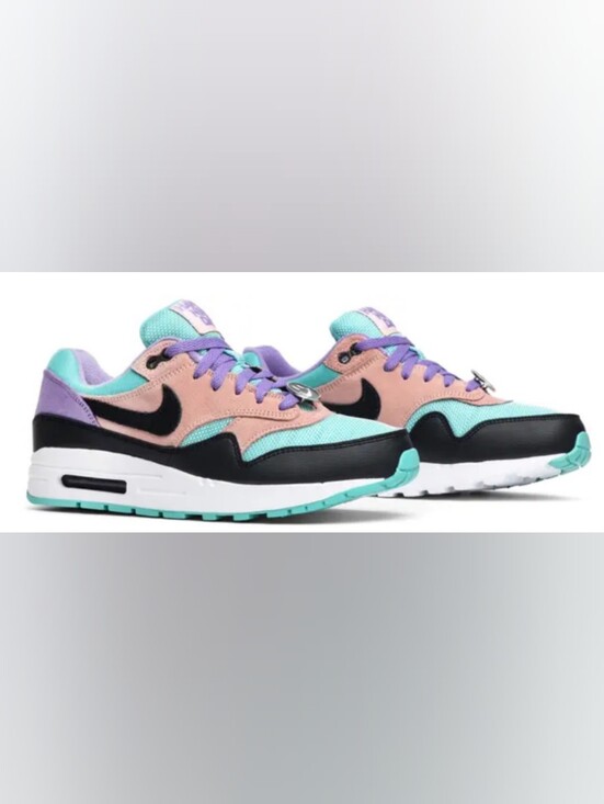 Nike Other - Air Max 1 GS 'Have A Nike Day' Teal Pink Black Low-Top Sneakers Size 6YLike New